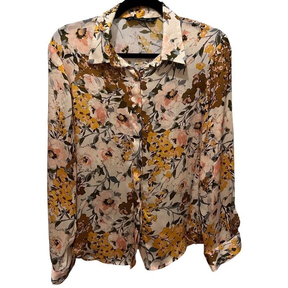 Zara Blouse Size Large - Picture 1 of 10